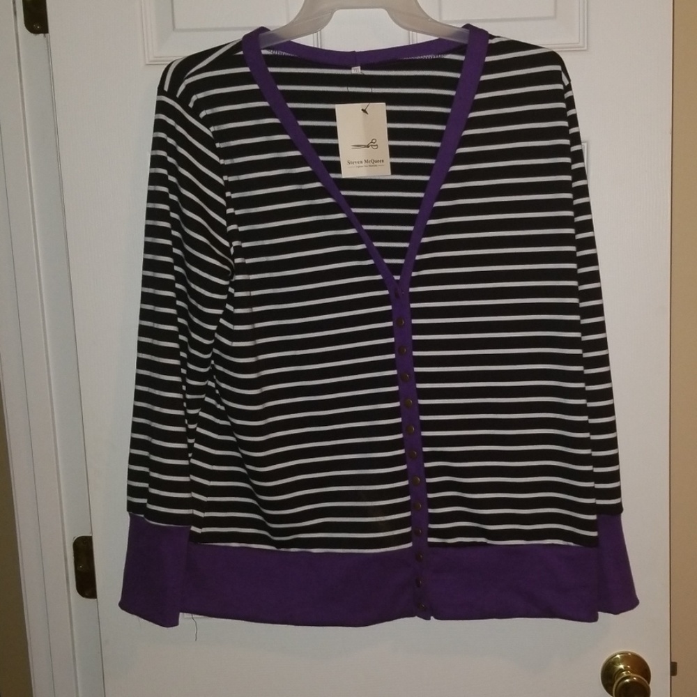 Snap button cardigan